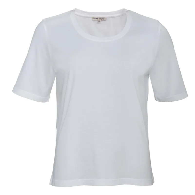 Living Crafts Living Crafts Damen T-Shirt (100% Bio-Baumwolle), Weiß, – Produktbild 8 von 8