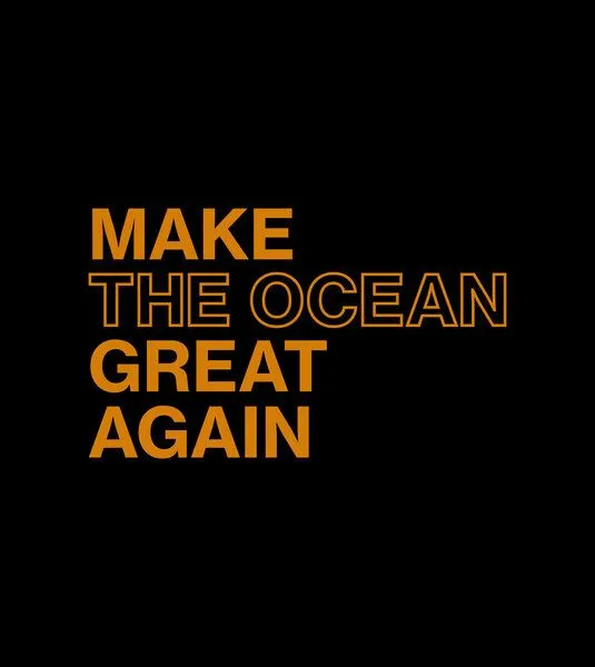 Gary Mash GARY MASH Shirt Make the Ocean great again aus Biobaumwolle, Petrol, – Produktbild 2 von 4