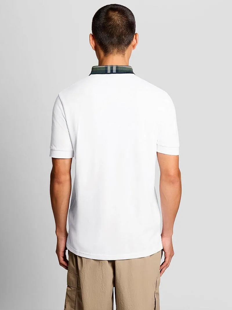 Lyle and Scott Lyle & Scott Poloshirt Tartan-Kragen Weiß - Größe XL, Weiß, – Produktbild 3 von 5