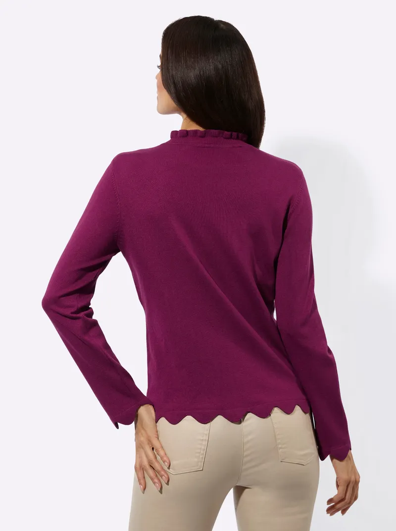 Witt Witt Langarm-Pullover malve, Malve, – Produktbild 2 von 2