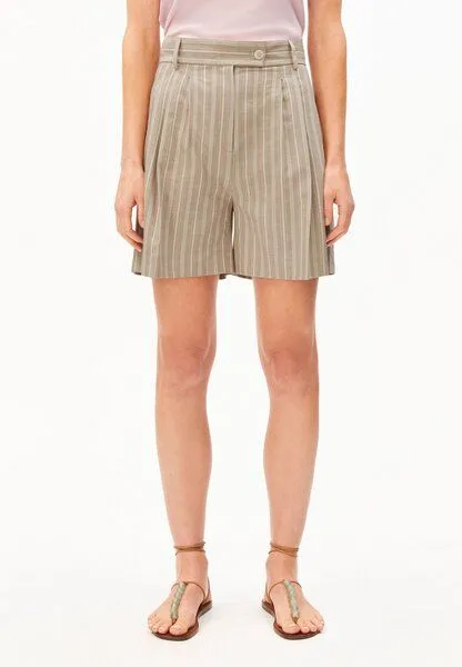 ARMEDANGELS ARMEDANGELS STRIPE KAAYUA Damen Shorts aus 100% Bio-Baumwolle, Sand stone-undyed-pink mist, – Produktbild 1 von 3