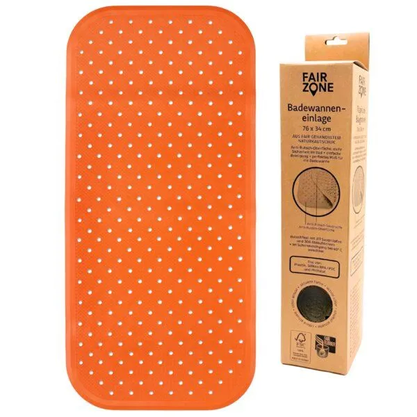 Fair Zone Fair Zone Badematte 76x34 cm - Wanneneinlage, Coral, – Produktbild 1 von 4