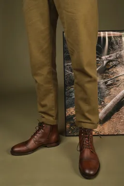NAE NAE Herren vegan Stiefel Lore Braun – Produktbild 1 von 1