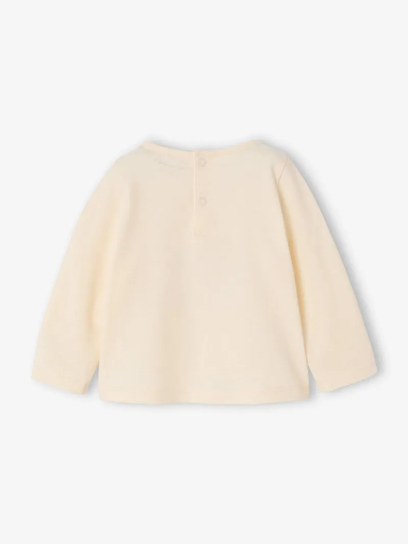 Vertbaudet Langarmshirt Baby Mädchen vanille, Vanille, – Produktbild 4 von 4