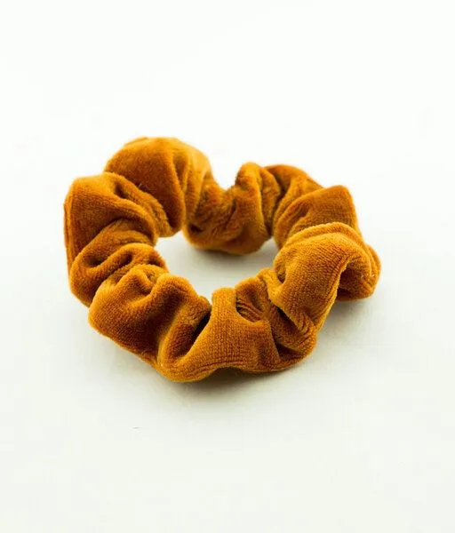 obumi Obumi Scrunchie Samt - Bio Baumwolle, Rost, – Produktbild 4 von 4