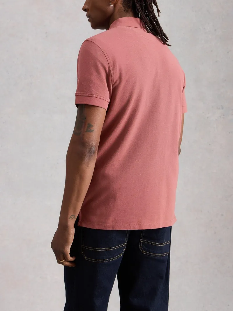 White Stuff Polohemd Utility - L/R, Dunkles rosa, – Produktbild 4 von 4