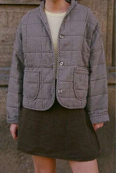 Nénés Nénés Jacke Maia – Braun kariert, Brown, – Produktbild 1 von 4