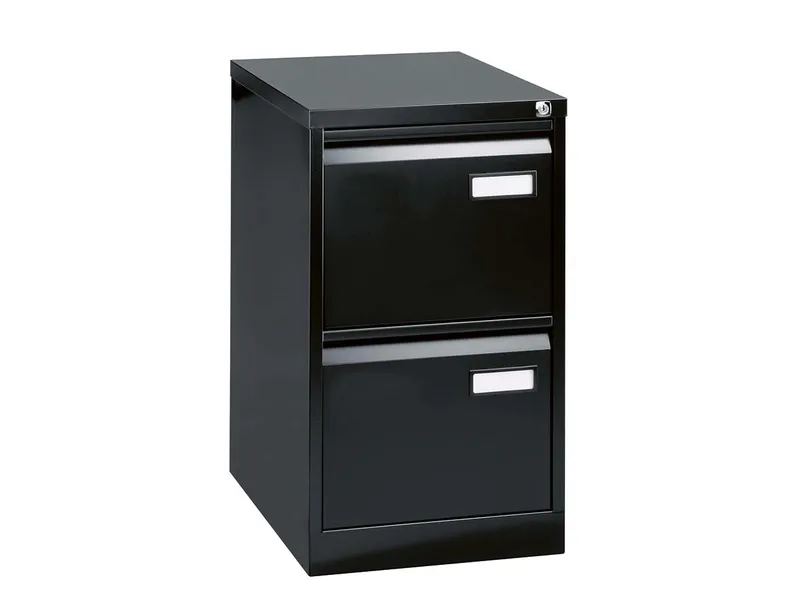 BISLEY Light BISLEY Light HR-Schrank 2S 1b schwarz (RAL9005) (BxHxT) 41,3x71,1x62,2cm – Produktbild 1 von 1