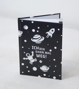 päfjes päfjes Ich bin dann mal weg! - Notizbuch A5 Hardcover 96 Seiten - Black – Produktbild 1 von 1