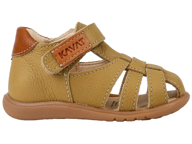 Kavat Kavat Kinder Sandalen Rullsand pflanzlich gegerbt, Gelb, – Produktbild 1 von 2