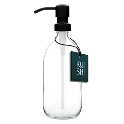 Transparenter Seifenspender mit Edelstahlpumpe – Produktbild 1 von 1
