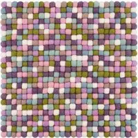 myfelt myfelt Filzkugel Sitzauflage (⌀ 36 cm, 36 x 36 cm), Multifarben pastell (greta), – Produktbild 1 von 1