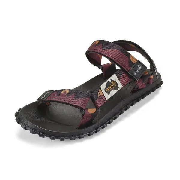 Gumbies Gumbies Scrambler - Nachhaltige Trekkingsandalen, Burgundy-orange, – Produktbild 3 von 3