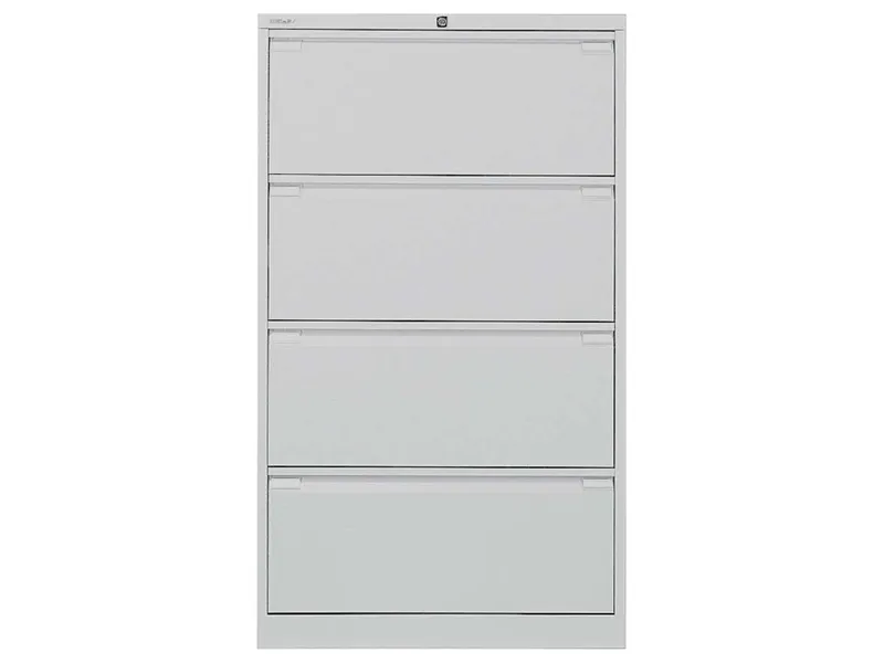 Bisley Bisley Registraturschrank lichtgrau 4 Schubladen 2-bahnig RAL 7035 – Produktbild 1 von 1