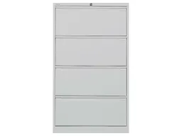 Bisley Bisley Registraturschrank lichtgrau 4 Schubladen 2-bahnig RAL 7035 – Produktbild 1 von 1