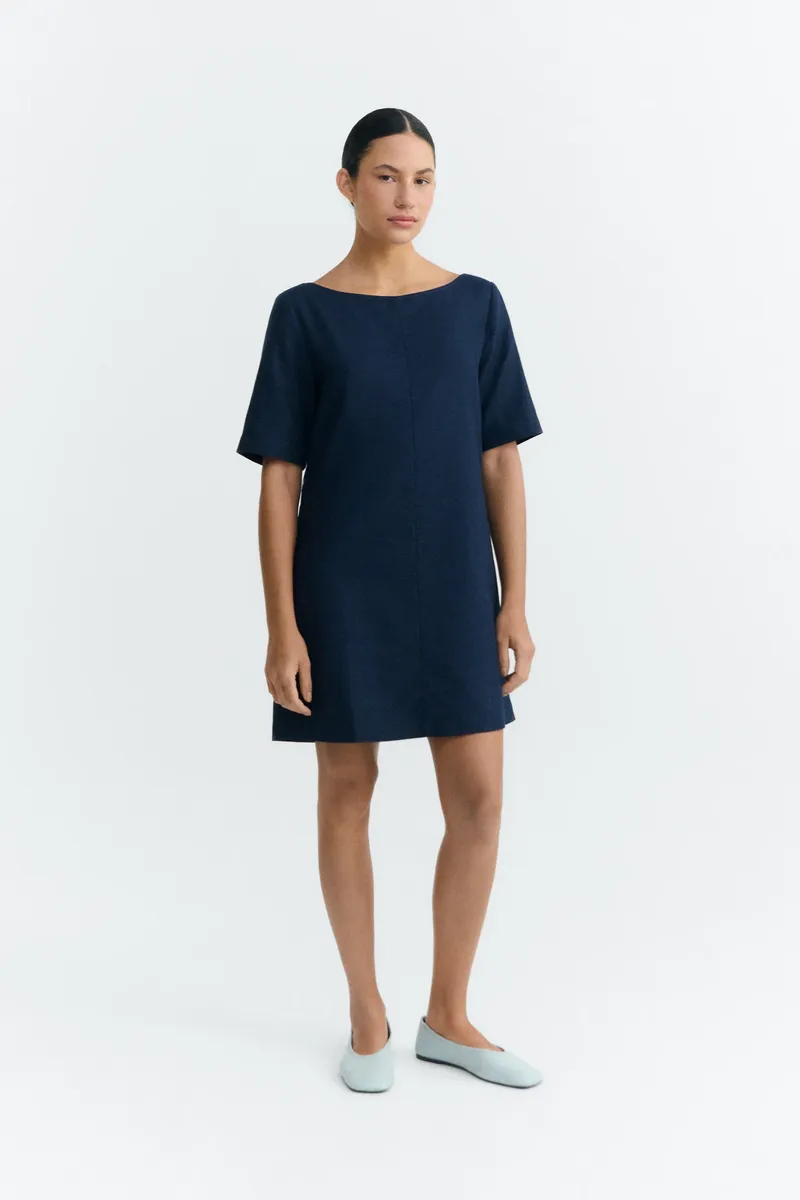 thinking mu Thinking MU Damen vegan Kleid Kieran Navy, Extra dunkelblau, – Produktbild 2 von 2