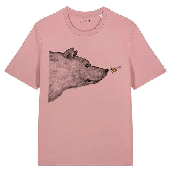 LIGARTI LIGARTI T-shirt - Die Begegnung, Altrosa, – Produktbild 1 von 3