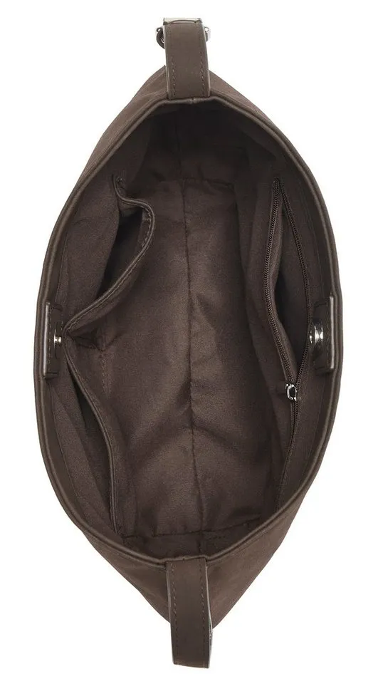 French Connection French Connection Schultertasche Henkeltasche, Handtasche, Shopper, Damentasche, mit modischen Animal-Details VEGAN, Braun, – Produktbild 3 von 4