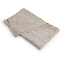 HANS NATUR Babydecke Lochmuster Blume, 80x100 cm light beige – Produktbild 1 von 1