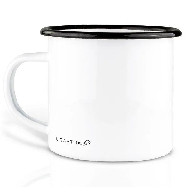 LIGARTI Emaille Tasse – Anglerfisch – LIGARTI Tiermanufaktur – Produktbild 2 von 4