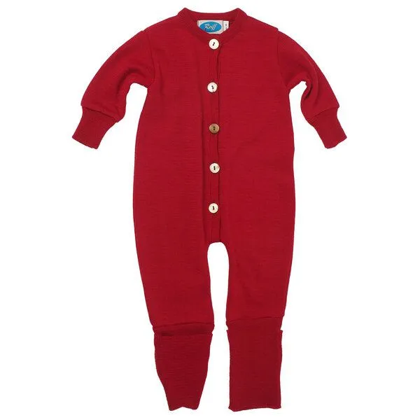 Reiff Reiff Schlafanzug/Overall Frottee Merinowolle/Seide, Burgund, – Produktbild 1 von 2