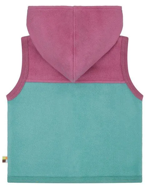 loud + proud loud + proud Babys & Kinder Weste aus Baumwoll-Fleece, GOTS-zertifiziert, Oregano(grün), – Produktbild 5 von 6