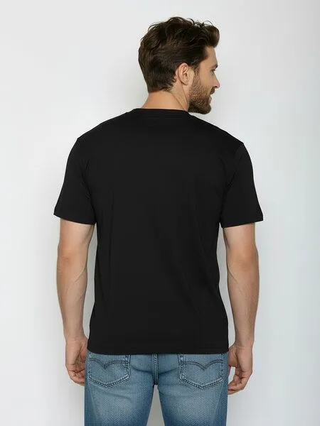 GreenBomb GREENBOMB Basic Fusion - Lässiges Oversize-T-Shirt aus Bio-Baumwolle / GOTS / Fair & Vegan, Schwarz (black), – Produktbild 4 von 4