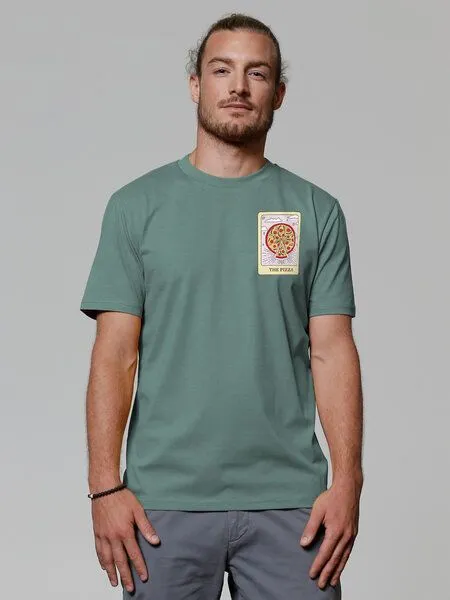watapparel watapparel T-Shirt Unisex Tarot The Pizza, Green bay, – Produktbild 1 von 3