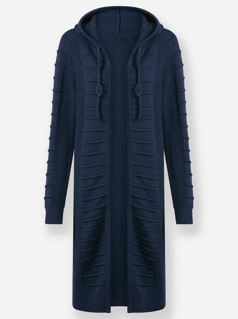 Witt Longstrickjacke dunkelblau, Dunkelblau, – Produktbild 1 von 2