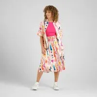 Dedicated DEDICATED Klippan - Sommer Midi Rock aus Lyocell, Abstract multi (bunt), – Produktbild 1 von 1