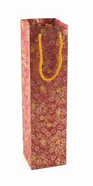 El Puente El Puente Geschenktasche für Weinflaschen | Fair Trade & Handmade aus Indien, Rot, – Produktbild 1 von 1