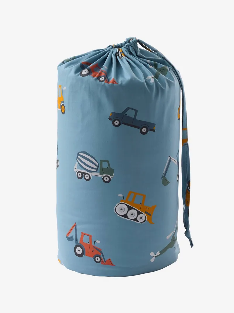 Vertbaudet Kinder Schlafsack mit Printmuster und Material, Blau bedruckt, – Produktbild 2 von 3