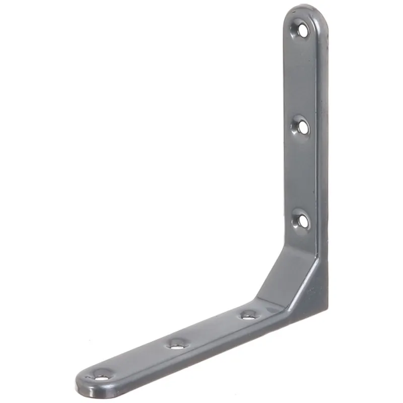 Alberts ALBERTS Zierwinkel, geprägt, aluminiumgrau kunststoffbeschichtet, TxHxB 130x130x21 mm – Produktbild 1 von 1