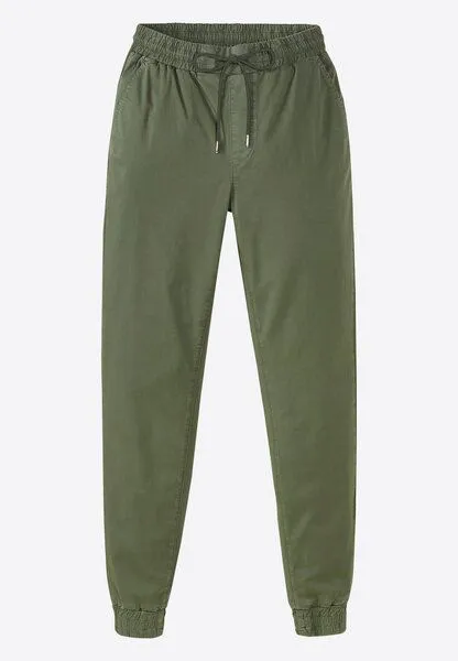 recolution Damen Jogg Chino aus Bio-Baumwoll Mix - CALATHEA - recolution, Khaki (grün), – Produktbild 1 von 5