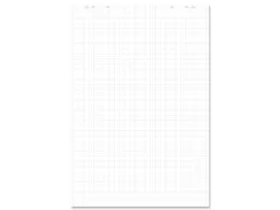5er-Pack Recycling Flipchartblock, 20 Blatt, 80 g/m², kariert – Produktbild 1 von 1