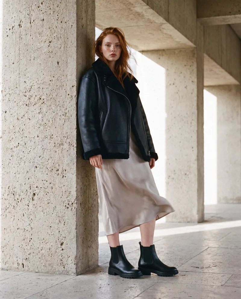 NAE NAE Damen vegan Chelsea Stiefel Evie Schwarz, Schwarz, – Produktbild 2 von 2