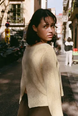 Nénés Nénés Damen vegan Pullover Philippine Gelb – Produktbild 1 von 1