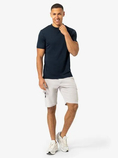 Super.Natural Super.Natural T-Shirt Casual Rib Bio J Tee für Herren, Merino, Blueberry, – Produktbild 3 von 4