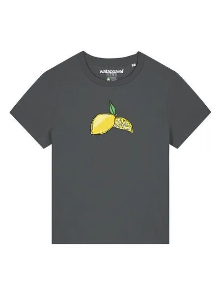 watapparel watapparel T-Shirt Frauen Lemon, Anthracite, – Produktbild 2 von 3