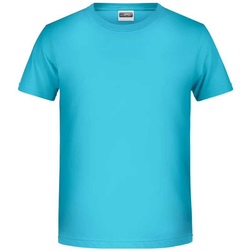 James & Nicholson James & Nicholson T-Shirt für Jungen in klassischer Form 8008B Gr. S-110/116 turquoise – Produktbild 1 von 1