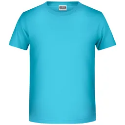 James & Nicholson James & Nicholson T-Shirt für Jungen in klassischer Form 8008B Gr. S-110/116 turquoise – Produktbild 1 von 1