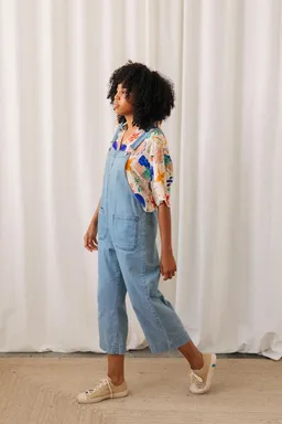 TWOTHIRDS TWOTHIRDS Damen vegan Latzhose Borden Fresh Blue – Produktbild 1 von 1