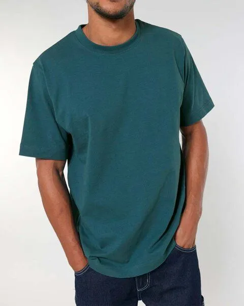 YTWOO YTWOO Sehr dickes Unisex T-Shirt | 240 g/qm | Top Premium Bio-Baumwolle, Sternenblau, – Produktbild 2 von 4