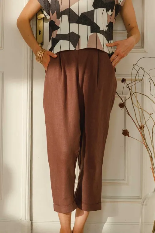 WiDDA WiDDA Damen vegan Hose Bolle Mocha Braun, Braun, – Produktbild 2 von 2