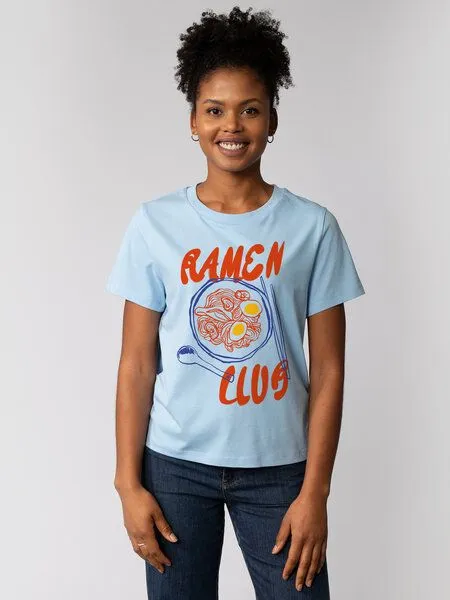 watapparel watapparel T-Shirt Frauen Ramen Club, Blue soul, – Produktbild 1 von 4