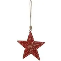 Mitienda Shop Mitienda Shop Sternhänger mit Muster - Weihnachtsdeko 27cm – Produktbild 1 von 1