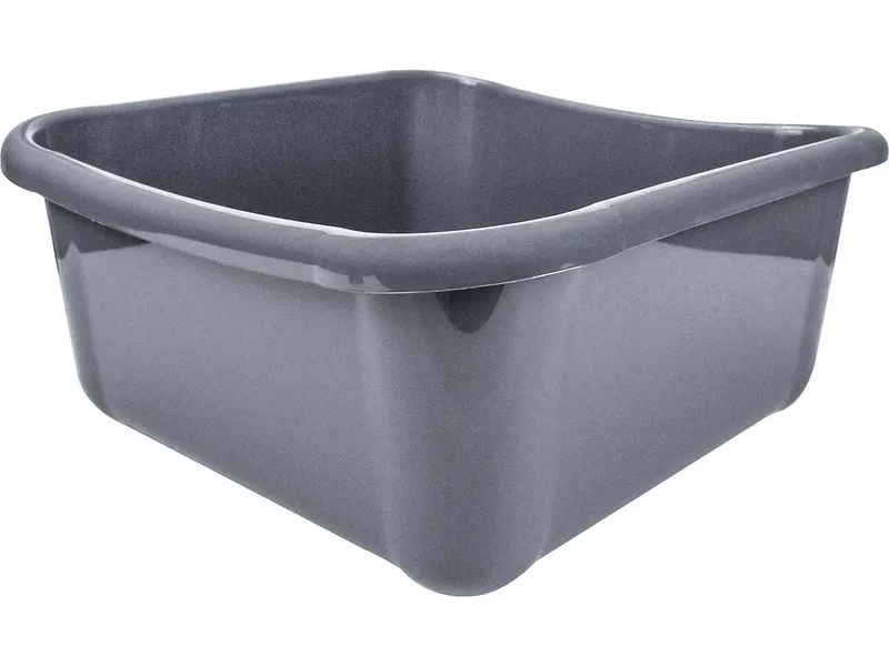 Universalschüssel "BASEL", quadratisch, dunkelgrau, 12 l – Produktbild 1 von 1