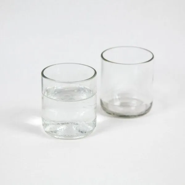 Originalhome Originalhome Upcycling-Glas 2er-Set in 2 Größen und 2 Farben, Klar, – Produktbild 3 von 3