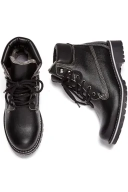 Will's Vegan Store Will's Vegan Store Damen vegan Dock Boots Gefüttert Schwarz – Produktbild 1 von 1
