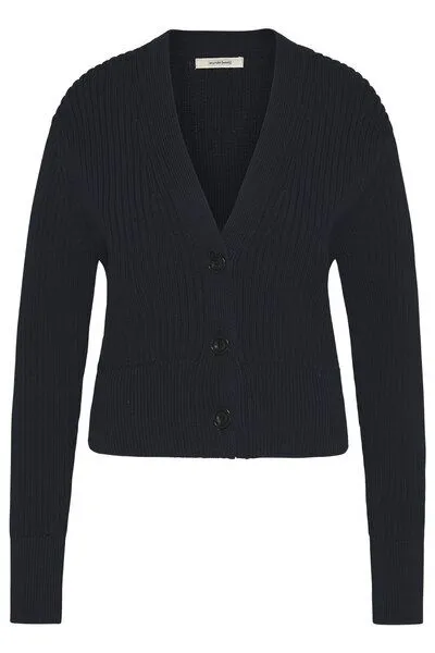 Wunderwerk Wunderwerk Rib cardigan cropped, 695 - old navy (blau), – Produktbild 3 von 4
